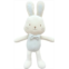 JOHN N TREE Organic Super Soft Organic Cotton Baby First Friend, Attachment Doll for Baby, Pillow Buddy, Plush Animal Toys, Stuffed Animal Bunny, Chubby Cheeks Bow Tie Bunny (SkyBlue)
