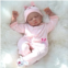 CHAREX Lifelike Reborn Baby Dolls - 22 inch Sleeping Baby Girl Doll, Newborn Baby Doll Handmade Weighted Soft Body That Look Real for Children Kids Collector Age 3+