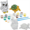 Bright Creations 18 Piece Paint Your Own Rock Painting Kit for Kids with 12 Paint Rods, 2 Brushes, 2 Turtles, and 2 Owls (2 Sizes)
