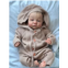 Pinky Reborn Pinky Lifelike Reborn Baby Doll 19 inches Realistic Soft Vinyl Newborn Baby Dolls Toy for Kids Age 3+