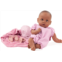 Goetz Gotz Cosy Aquini 13 Soft Cloth Bath Baby Doll with Dark Skin, Brown Sleeping Eyes and Towel