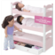 Emily Rose Doll Triple Bunk Bed, 18 Inch Doll Furniture Baby Doll 3 Single Stackable Beds, Wooden Doll Accessories Bunkbed 18-in Doll Bedding, Toy Playsets - Compatible with 18 Ame