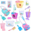 Skylety 22 Pieces Miniature Bucket Doll Housework Cleaning Supplies Mini Dollhouse Accessories Mop Dustpan, Brush, Broom, Furniture Decoration Accessories for Pretend Play, Random Color