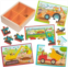 B. toys- Pack o Puzzles - Trucks- Wooden Puzzle Set ? 4 Truck Puzzles ? Car Carrier, Loader, Excavator, Dump Truck ? 12-Piece Jigsaw Puzzles for Kids ? 3 Years +