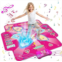 Hollyhi LED Light Dance Mat Toys for Girls Age 3-12, Dance Game with 4 Game Modes, 5 Challenge Levels, Play Dance Pad Kids Christmas Birthday Gifts for 3 4 5 6 7 8 9 10 11 12 Year