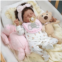 BABESIDE Lifelike Reborn Baby Dolls Black Girl- 17-Inch Realistic Newborn Baby Dolls Real Life Baby Dolls with Clothes and Toy Gift for Kids Age 3+