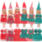 Miunana 6 Dresses for 5.3 Inch Girl Doll Christmas Clothes Dress Outfits and Christmas Hats for 11.5 Inch Girl Doll Sister 4 Mini Doll Clothes and Accessories