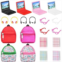 Gejoy 20 Pieces Doll Travel Accessories Include Mini Laptop Scene Simulation Doll Backpack Bag with Zipper Mini Headsets Toy Sunglasses Mini Book for 1/12 1/6 Scale Dolls House Decoratio