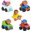 Jazwares Blippi Mini Mobiles, 5 Pack Mini Vehicles - Features Character Toy Figure In Each Vehicle: Mobile/Car, Monster Truck, Recycle Truck, Ice Cream Truck, and Airplane - Educational Toy