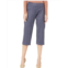 Krazy Larry Pull-On Wide Crop Pants in Stretch Knit