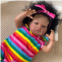 KOKOMANDY Lifelike Reborn Baby Dolls Black Girl 20inch African Americam Realistic Baby Doll with Curly Black Hair Soft Silicone Reborn Babies Dolls Toddler Baby Toys for Girl Gifts
