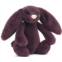 Jellycat Bashful Plum Bunny Stuffed Animal, Small