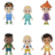 Cocomelon Official Friends & Family, 6 Figure Pack - 3 Inch Character Toys - Features Two Baby JJ Figures (Tee and Onesie), Tomtom, YoYo, Cody, and Nina - Toys for Babies and Toddl