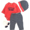 Tatu Fashion Reborn Baby Dolls Clothes for 20-23 Inches 4 Pieces Reborn Doll Baby Boy Clothing Set with Stripe Hat