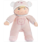 Genius Baby Toys My First Soft Plush Baby Girl Doll and Lovey Toy with Rattle in Pink Sleeper