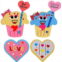 4Es Novelty Valentines Crafts for Kids Foam (Makes 12) Magnet Cupcake & Heart Cookie Kit Valentines Day Crafts for Kids Bulk for Classroom Home Activity