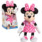 Just Play Disney Junior Mickey Mouse Funhouse Singing Fun Minnie Mouse 13 Inch Lights and Sounds Feature Feature Plush, Sings Bowtoons Theme Song, Kids Toys for Ages 3 Up