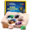 NATIONAL GEOGRAPHIC Super Gemstone Dig Kit - Excavation Gem Kit with 10 Real Gemstones for Kids, Discover Gems with Dig Tools & Magnifying Glass, Science Kits for Kids Age 8-12, Cr