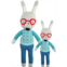 cuddle + kind Benedict The Bunny Doll - Lovingly Handcrafted Dolls for Nursery Decor, Fair Trade Heirloom Quality Stuffed Animals for Girls & Boys, 1 Doll = 10 Meals