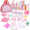 fash n kolor Complete Baby Doll Feeding & Caring Set, 38 Piece Baby Doll Accessories, 2 Magic Bottles with Baby Doll Accessories Bag
