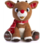 KIDS PREFERRED Santa Claus Rudolph The Red-Nosed Reindeer Musical Stuffed Animal, Babys First Christmas Plush, 8 Inches