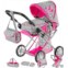 Kinderplay Baby Doll Stroller Baby Doll Pram Baby Doll Carriage - Stroller for Baby Dolls with Adjustable Handle (14.37-25.20 inches) Babydoll Stroller Reborn Strollers, Model KP02