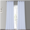 EFF 1-Panel Grommet Blackout Vintage Textured Faux Silk Duponi Window Curtain