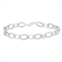 Jewelexcess Sterling Silver Diamond Accent Marquise Link Bracelet