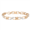 Jewelexcess 14k Gold Over Silver Diamond Accent Infinity Link Bracelet