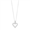 Diamond Mystique Sterling Silver Heart Pendant Necklace