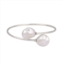 PearLustre by Imperial Sterling Silver Freshwater Cultured Pearl Bypass Bracelet
