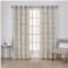 Exclusive Home 2-pack Montrose Ogee Geometric Textured Linen Window Curtains