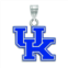 LogoArt Sterling Silver Kentucky Wildcats Enamel Pendant Necklace