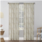 No. 918 Hilary Watercolor Floral Linen Blend Semi-Sheer Rod Pocket Curtain Panel