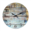 Stonebriar Collection Vintage Farmhouse Wooden 14 Inch Round Hanging Wall Clock