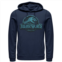 Mens Jurassic World Two Logo Lost In The Deep Hoodie