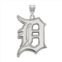 LogoArt Sterling Silver Detroit Tigers Extra-Large Pendant