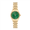 Armitron Womens Gold Tone Green Dial Watch - 75-5304GNGP