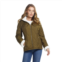 Womens Weathercast Sherpa-Trim Quilted Puffer Jacket