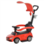 Aosom Riding Kids Toy Vehicle For Children Stroller Sliding Car With Canopy, Red