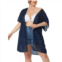 Agnes Orinda Womens Plus Size Polka Dots Bell Sleeve Chiffon Summer Cardigan