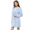 ALLEGRA K Womens Notched Lapel Long Sleeves Single Breasted Winter Long Coat
