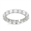White Lotus Sterling Silver 6 Carat T.W. Lab-Created Moissanite Eternity Ring