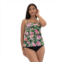 Womens A Shore Fit Lillies Tummy Solutions 3-Tier Bandeaukini Top