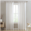 Beatrice Home Fashions Monroe Light Filtering Button Top Set of 2 Window Curtain Panels
