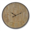 Melrose Natural Wooden Wall Clock with Metal Frame 31.5D