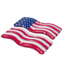 Swimline 72.5” Set of 2 American Flag Patriotic Swimming Pool Inflatable Floats
