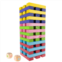 Hey! Play! Multicolor Giant Wooden Stacking Game with Dice