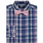 Boys 4-20 IZOD Block Island Slub Plaid Button Front Shirt & Bow Tie Set
