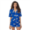 Womens Beauty Sleep Social Cozy Jersey Notch Pajama Top & Pajama Shorts Set